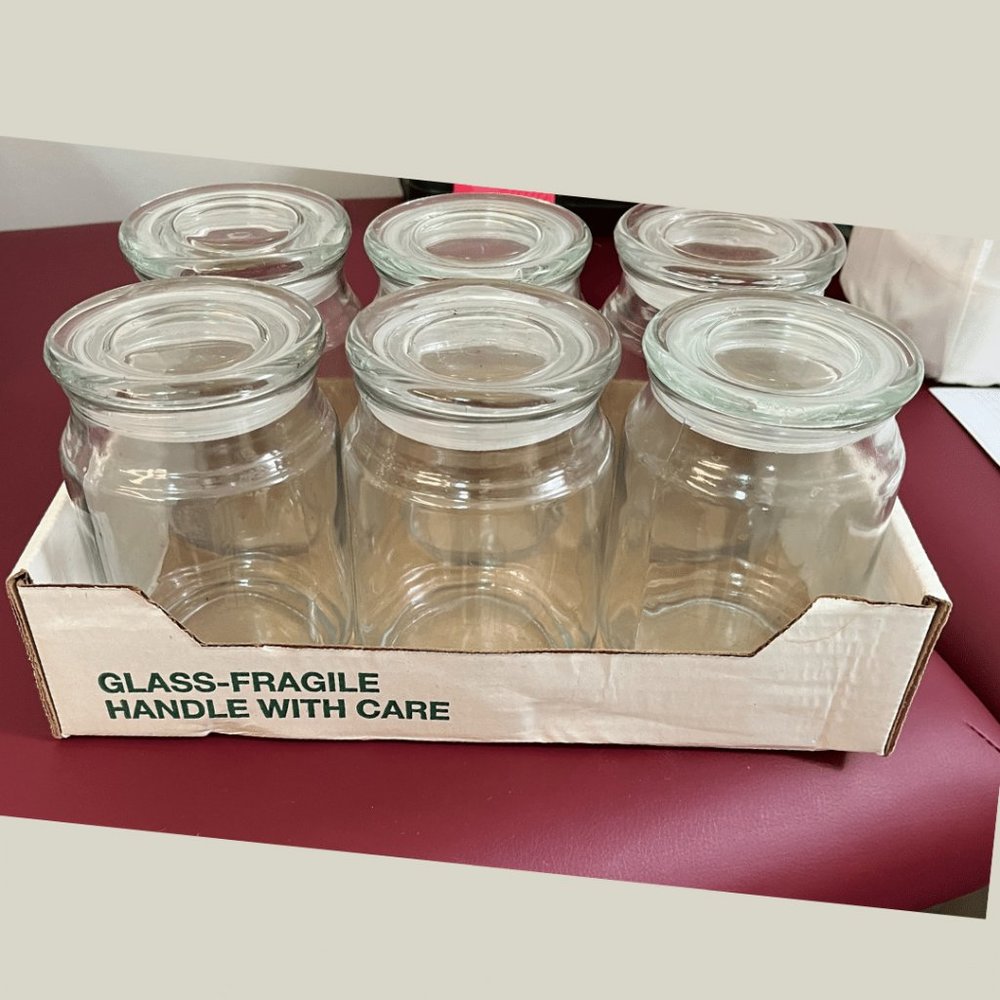 Empty Candle jar 6 pack - 16 oz - transparent - DY0112-FLR - Picture 3 of 3